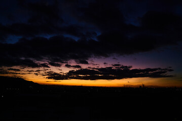 朝焼けの背景素材
