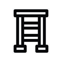 ladder icon. vector line icon for your website, mobile, presentation, and logo design.