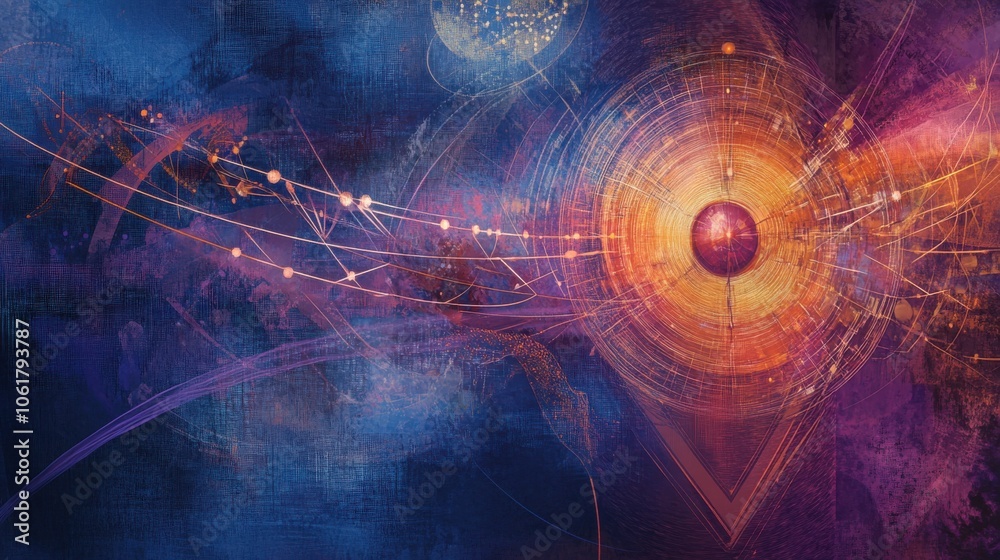 Poster an artistic representation of the higgs boson illustrating its significance in particle physics and 