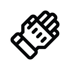 glove icon. vector line icon for your website, mobile, presentation, and logo design.