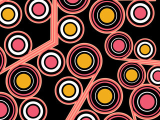 Retro abstract background vector, vintage geometric lines design, simple colorful lines classic grunge wallpaper.