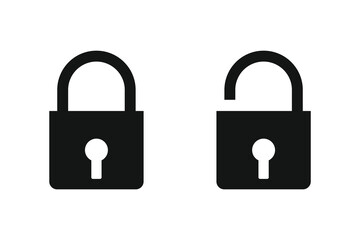 lock unlocked icons 