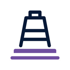 cone icon. vector dual tone icon for your website, mobile, presentation, and logo design.