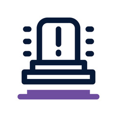 siren icon. vector dual tone icon for your website, mobile, presentation, and logo design.