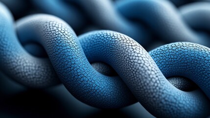 Abstract background with intertwined shapes in gray and blue, symbolizing interconnected services and the supportive nature of insurance