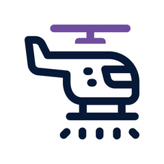 helicopter icon. vector dual tone icon for your website, mobile, presentation, and logo design.