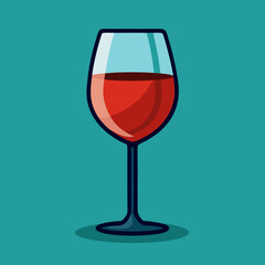 glass of red wine