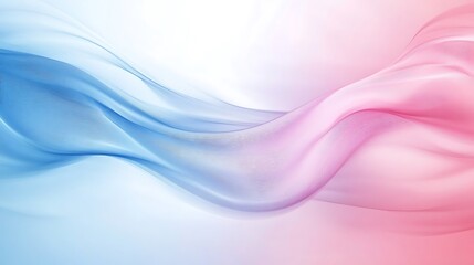 A smooth blend of blue and pink hues creating a calming, abstract wave pattern.