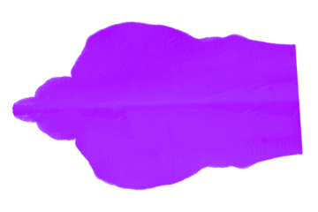 Purple splash stains set on transparent background.