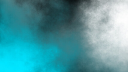 Blue smoke isolated on white background	