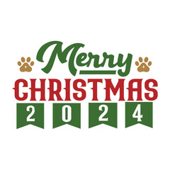 Merry christmas 2024 Svg Design