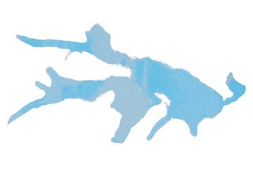 Light blue splashes on transparent background.