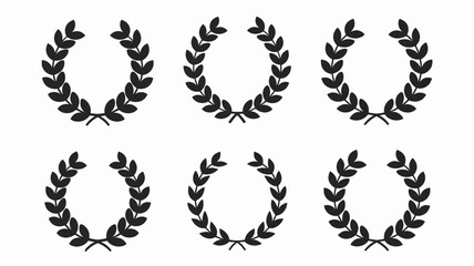 Award Icons Collection Bold, Minimalist Black-and-White Design
