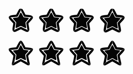 Award Icons Collection Bold, Minimalist Black-and-White Design
