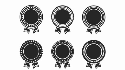Award Icons Collection Bold, Minimalist Black-and-White Design
