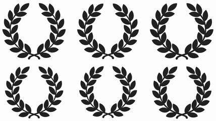 Award Icons Collection Bold, Minimalist Black-and-White Design
