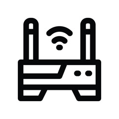 router icon. vector line icon for your website, mobile, presentation, and logo design.