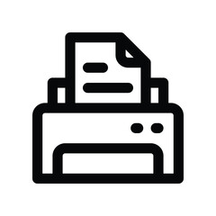 printer icon. vector line icon for your website, mobile, presentation, and logo design.