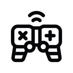 gamepad icon. vector line icon for your website, mobile, presentation, and logo design.