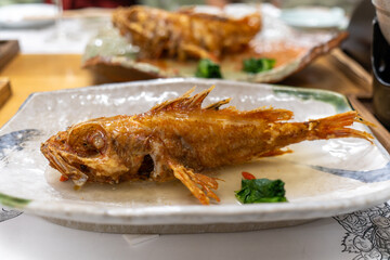 Deep fried fish