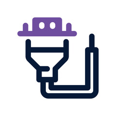 vga cable icon. vector dual tone icon for your website, mobile, presentation, and logo design.