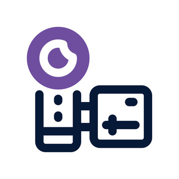 recommend clip art: camcorder icon. vector dual tone icon for your website, mobile, presentation, and logo design.