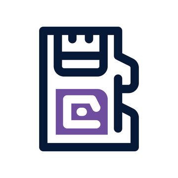 recommend clip art: micro sd icon. vector dual tone icon for your website, mobile, presentation, and logo design.