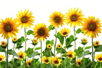 Obraz premium Bright sunflowers in full bloom