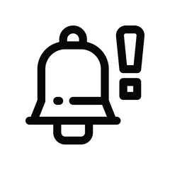 notification icon. vector line icon for your website, mobile, presentation, and logo design.