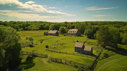 Scenic view of the historic Minuteman surrounded by lush greenery on a sunny day in the heart of Massachusetts