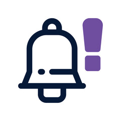 notification icon. vector dual tone icon for your website, mobile, presentation, and logo design.
