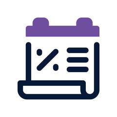 calendar icon. vector dual tone icon for your website, mobile, presentation, and logo design.