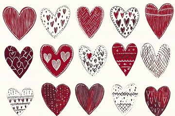 set of hearts