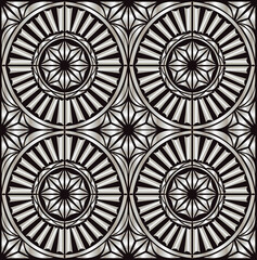 creative decorative geometric vintage pattern
