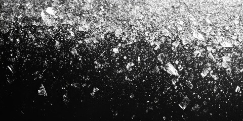 Black and white noisy texture grainy background, monochrome minimal grunge banner header poster backdrop design, Generative AI