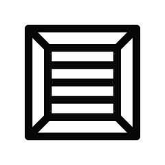 wooden box icon. vector line icon for your website, mobile, presentation, and logo design.