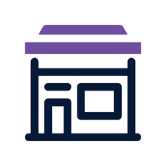 store icon. vector dual tone icon for your website, mobile, presentation, and logo design.