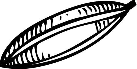 Cumin seeds sketch. Kitchen spice icon. Indian spices hand-drawn vector illustration. NOT AI generated