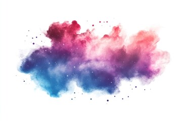 Vibrant colorful abstract cosmic cloud
