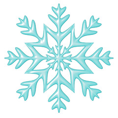 snowflake on transparent background