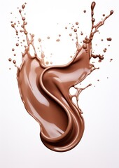 Dynamic chocolate splash art