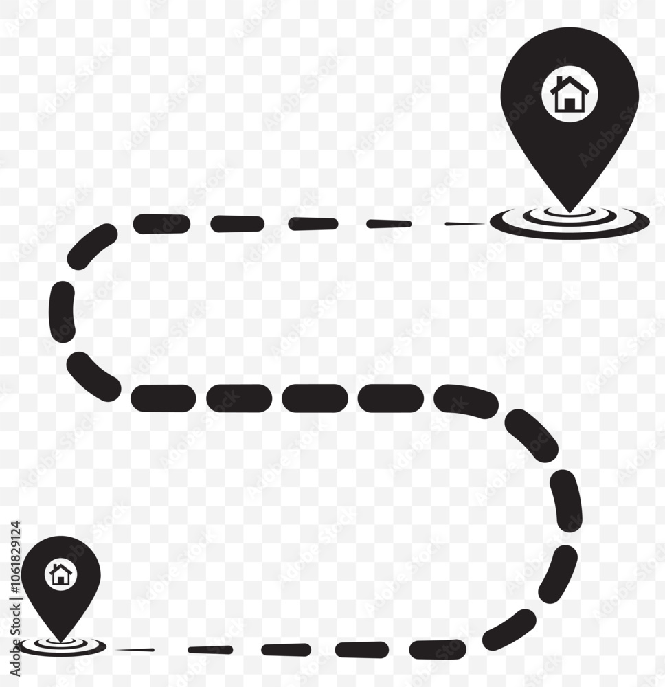 Poster flat style of location pin icon. map pin place marker. map marker pointer icon set. gps location sym