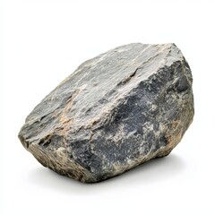 Fototapeta premium Gray Rock Texture Isolated on White Background
