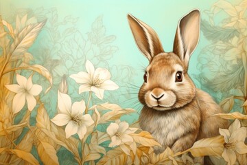 Obraz premium Rabbit animal mammal rodent.