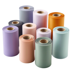 Assorted Roll of Colorful Craft Paper in Various Tones