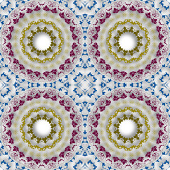 Retro Tile patterns (evil eye pattern) Modern Ceramics - Wallpaper - Digital printing - textile products.( Textured paper effect applied)