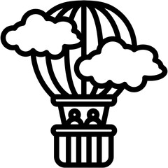 Hot Air Balloon Icon