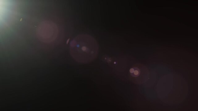 Throbbing pulsating natural solar spotlight lens flare [4K]