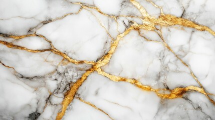 Marble-inspired abstract pattern with veins of gold, creating a luxurious and stylish feel