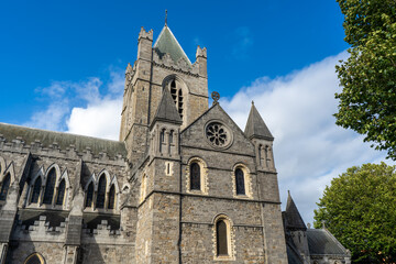 Fototapeta premium Christ Church Cathedral in Dublin - beautiful mediaeval architecture